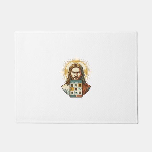 Jesus Endloses Captcha-Verifizierung Ampeln Fußmatte (Vorderseite)