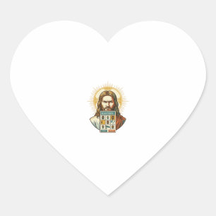 Jesus Endloses Captcha-Verifizierung Ampeln  Herz-Aufkleber