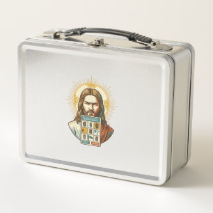 Jesus Endloses Captcha-Verifizierung Ampeln  Metall Brotdose