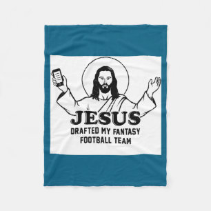 Jesus entworfene Fantasy-Football-Mannschaft Faith Fleecedecke
