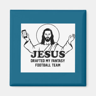 Jesus entworfene Fantasy-Football-Mannschaft Faith Magnet