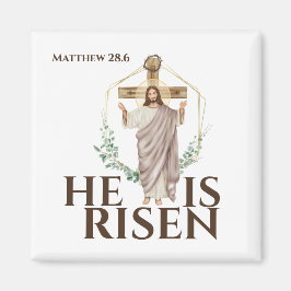 Jesus er ist auferstanden Matthew 28,6 Ostern Urla Magnet