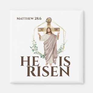 Jesus er ist auferstanden Matthew 28,6 Ostern Urla Magnet