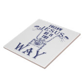 Jesus Er ist der Weg Christlich Motorrad Fliese (Seite)