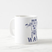 Jesus Er ist der Weg Christlich Motorrad Kaffeetasse (Vorderseite Links)