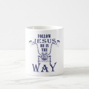Jesus Er ist der Weg Christlich Motorrad Kaffeetasse