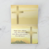 Jesus - Er ist verschwiegen - Ostern Feiertagskarte (Innenseite)