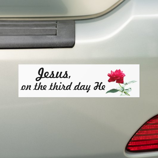 Jesus, er Rose Autoaufkleber (Auf Auto)