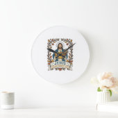 Jesus Ernte des Herbstes Glaube Jesus Ernte des He Große Wanduhr (Zuhause)