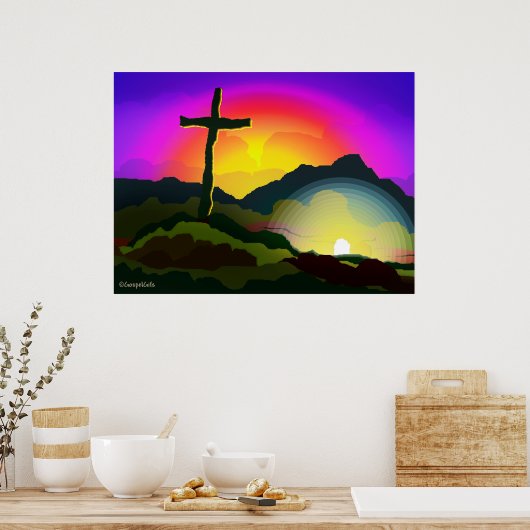 Jesus erobert den Tod Poster (Küche)