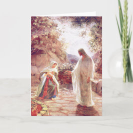 Jesus erscheint Maria Magdalene Feiertagskarte