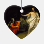 Jesus erscheint zu Maria Magdalena nach seinem Keramikornament (Hinten)