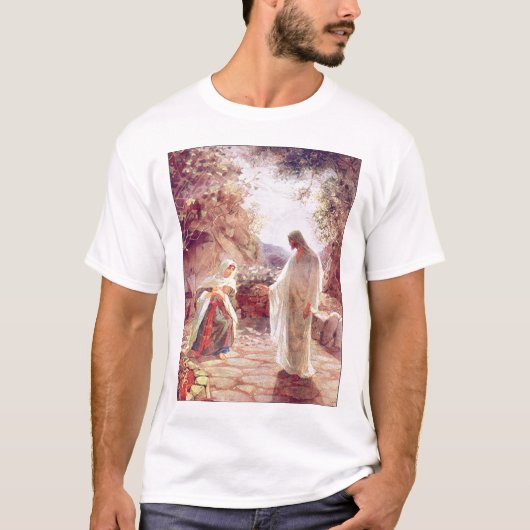 Jesus erscheint zu Maria Magdalena T-Shirt (Vorderseite)