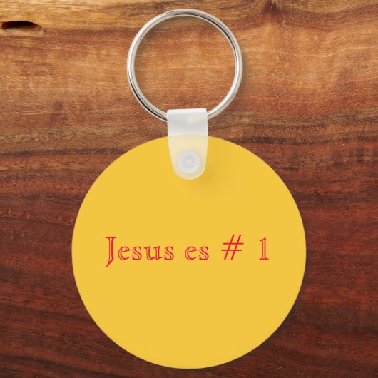 Jesus es # 1 schlüsselanhänger (Vorderseite)