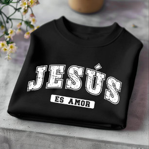 Jesús Es Amor abgenutztes christliches spanisches T-Shirt