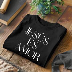 Jesús Es Amor Christliches Spanisches T-Shirt