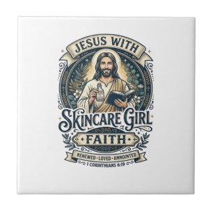 Jesus Esthetiker Hautpflege Vintage-Shirt Christli Fliese