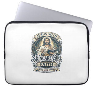 Jesus Esthetiker Hautpflege Vintage-Shirt Christli Laptopschutzhülle
