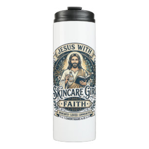 Jesus Esthetiker Hautpflege Vintage-Shirt Christli Thermosbecher
