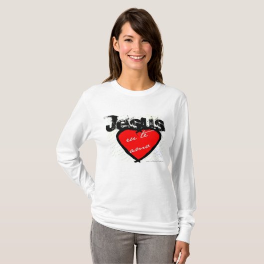 Jesus-Eu te AmoHOODIE T-Shirt (Vorne ganz)