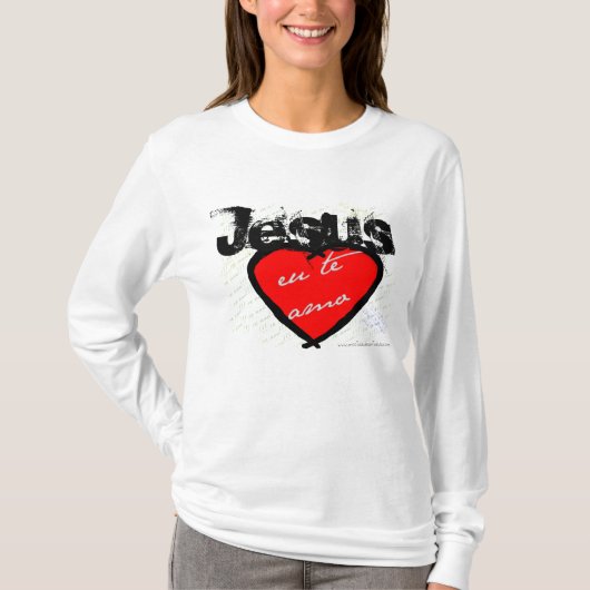 Jesus-Eu te AmoHOODIE T-Shirt (Vorderseite)