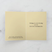 Jesus Eucharist Engel Erste Kommunionskarte Karte (Innenseite)