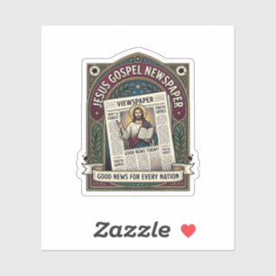 Jesus Evangeliumszeitung Jesus Zeitung Christliche Aufkleber