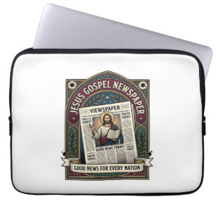 Jesus-Evangeliumszeitung Jesus-Zeitung Christliche Laptopschutzhülle