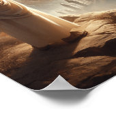 Jesus ewiges Licht strahlt Himmelstor Poster (Ecke)