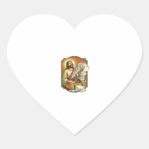 Jesus Excel-Tabelle druckt 50 leere Seiten Büro H Herz-Aufkleber