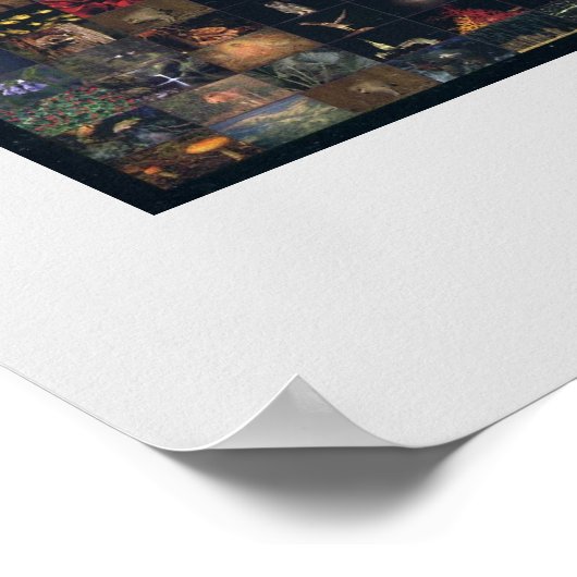 Jesus Face Agrainofmustardseed.com Poster (Ecke)