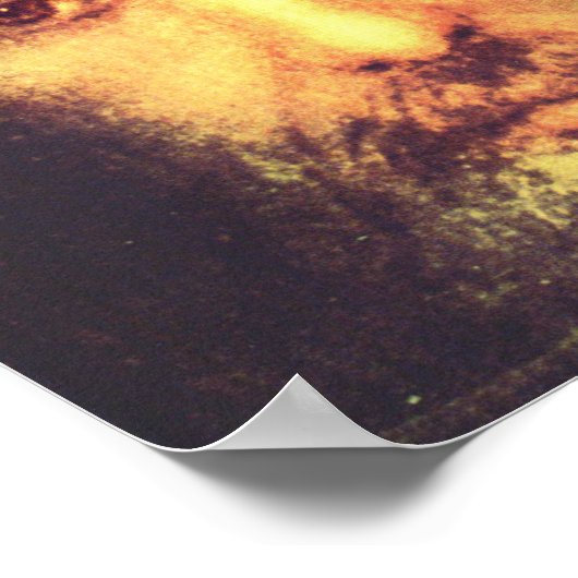 Jesus Face Portrait Poster (Ecke)