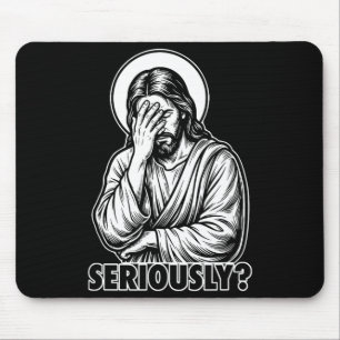 Jesus Facepalm lustig christlich religiös Meme Mousepad