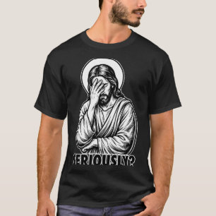 Jesus Facepalm lustig christlich religiöses Meme T-Shirt