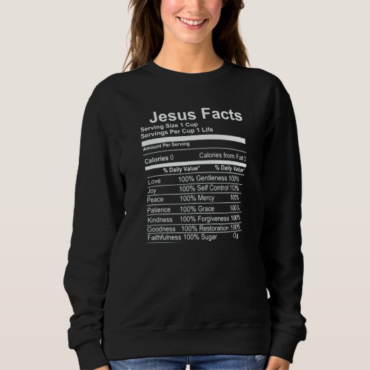 Jesus Facts Sweatshirt (Vorderseite)