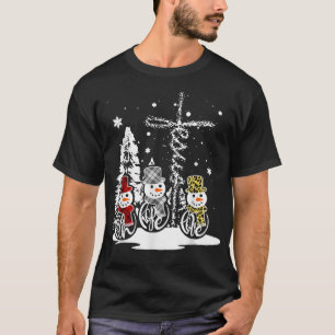 Jesus Faith Hope Liebe Snowman Funny Xmas für Chri T-Shirt