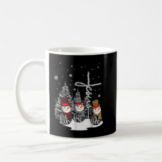 Jesus Faith Hope Liebe Snowman Weihnachten Christl Kaffeetasse