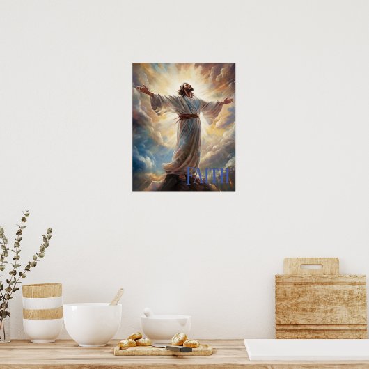 Jesus Faith Poster (Küche)