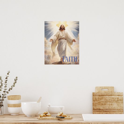 Jesus Faith Poster (Küche)