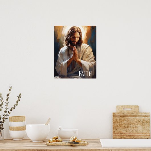 Jesus Faith Poster (Küche)