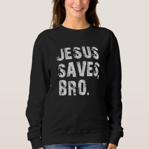 Jesus Faith Rette Bro Vintag Pro Christliche Relig Sweatshirt
