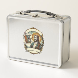 Jesus fakes Lachen Lauter Club Kann Party Humo nic Metall Brotdose