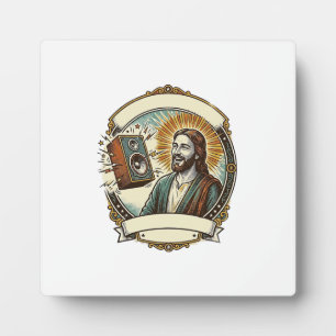 Jesus fakes Lachen Lauter Club Kann Party Humor ni Fotoplatte