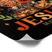 Jesus Fall O Weh Jesus Pumpkin Verließ die Poster (Ecke)