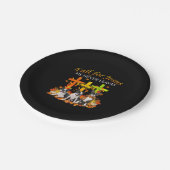 Jesus fällt, er verlasse nie Hund Pappteller (Schrägansicht)