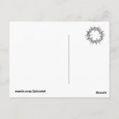 Jesus fällt unter das Kreuz Postkarte (Rückseite)