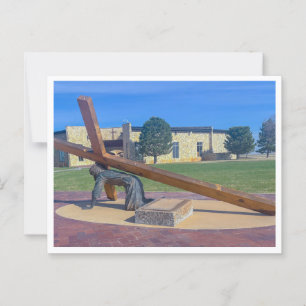 Jesus fällt zum zweiten Mal Postkarte