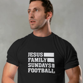 Jesus, Familie, Sonntag, Fußball Unisex T-Shirt