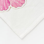 Jesus-Fan mit Flamingo-Decke Fleecedecke (Ecke)