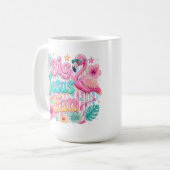 Jesus Fan mit Flamingo-Kaffeetasse Kaffeetasse (Vorderseite Links)